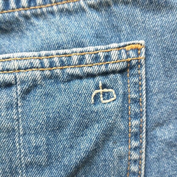 Rag & Bone Denim Jeans Shorts Women 25 Blue Denim Distressed Cut Off Low Rise - Picture 4 of 11